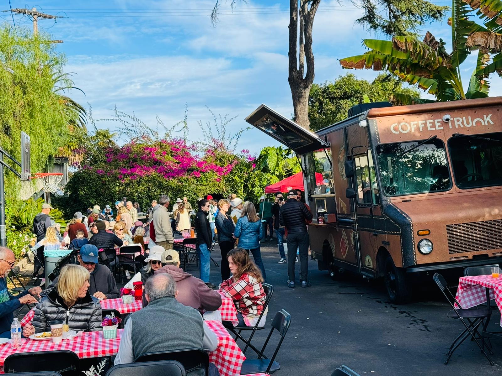 Coffee Trunk serving an outdoor community gathering